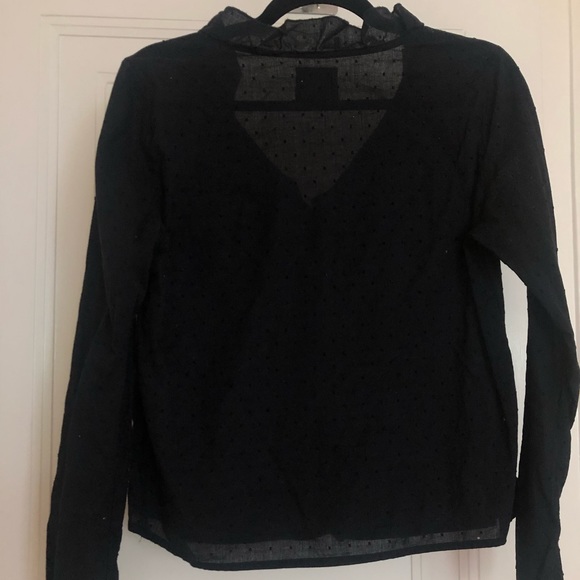 Navy Blue Blouse - Picture 3 of 4